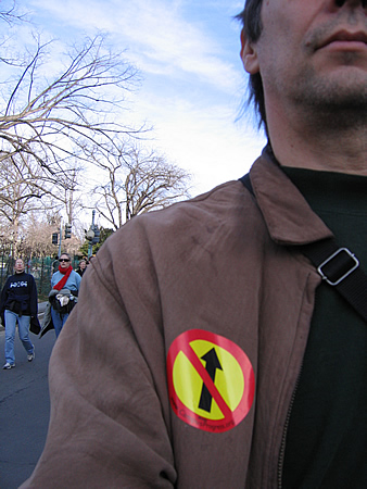 Some random guy at the protest on January 27, 2007