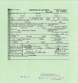Barack Obama's long-form birth certificate